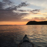 Close to base – an easy access sunset paddles.